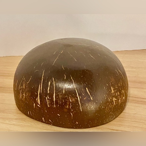 Handcrafted Artisan Coconut Bowl | Hand Painted Jasmine Tree - Picture 5 of 11